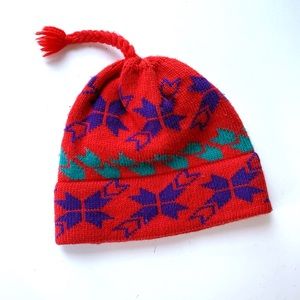 Vintage 70s 80s Vermont Originals Beanie Hat Snow